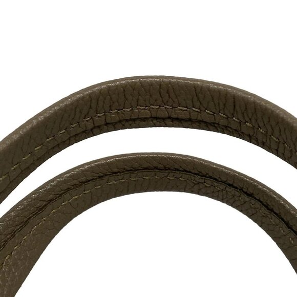 Auth CELINE Cabas Phantom Small With Belt - Gray Beige Soft grained calfskin - Picture 10 of 15